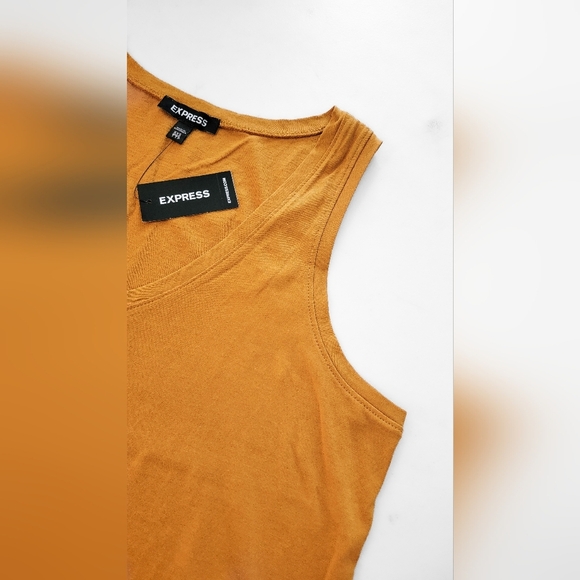 Mustard Yellow Women's Tank Top Size XXS (Fits Like XS/S) - Picture 3 of 4